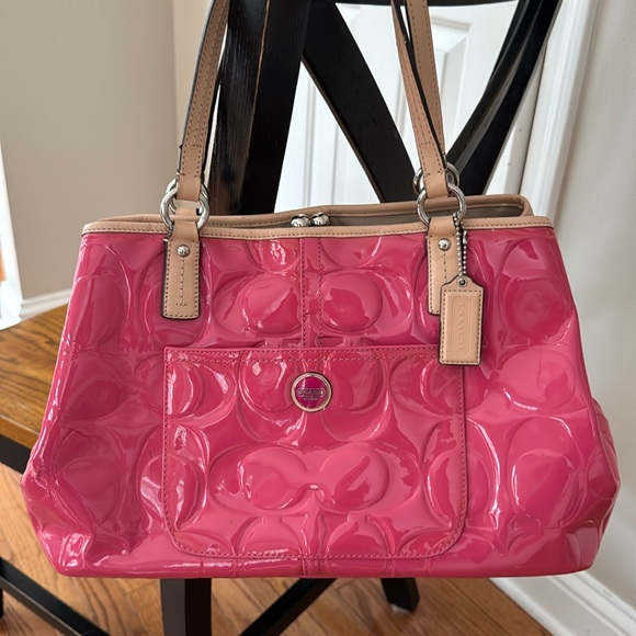 COACH bag pink logo - Picture 1 of 16